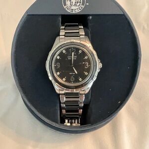 Citizen Men's or Women’s Black Dial Silver Band Watch